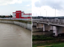 Во всех реках Крымского района наблюдается спад уровня воды