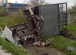 В Крымском районе «Газель» вылетела с дороги в канаву