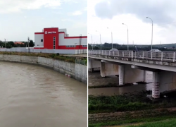 Во всех реках Крымского района наблюдается спад уровня воды