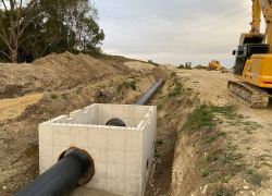 Первый этап строительства нового участка Троицкого группового водопровода завершен